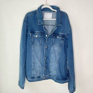 FF LA Five Four Los Angeles Denim Jean Jacket 2XL